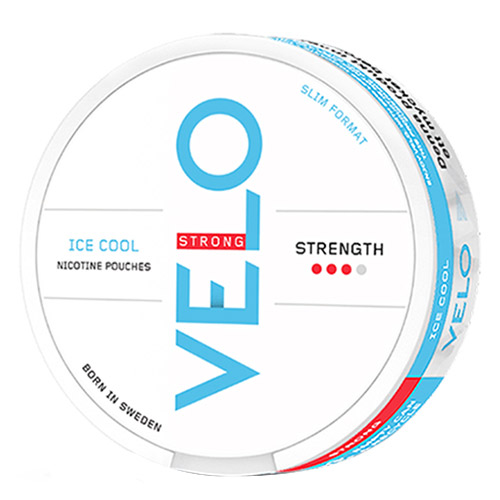 VELO Ice Cool Strong Mint Slim All White Portion