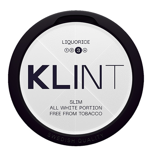 KLINT Liquorice Slim All White Portion